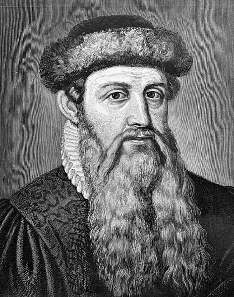 Johannes Gutenberg, inventor de la imprenta | Blog walltoprint