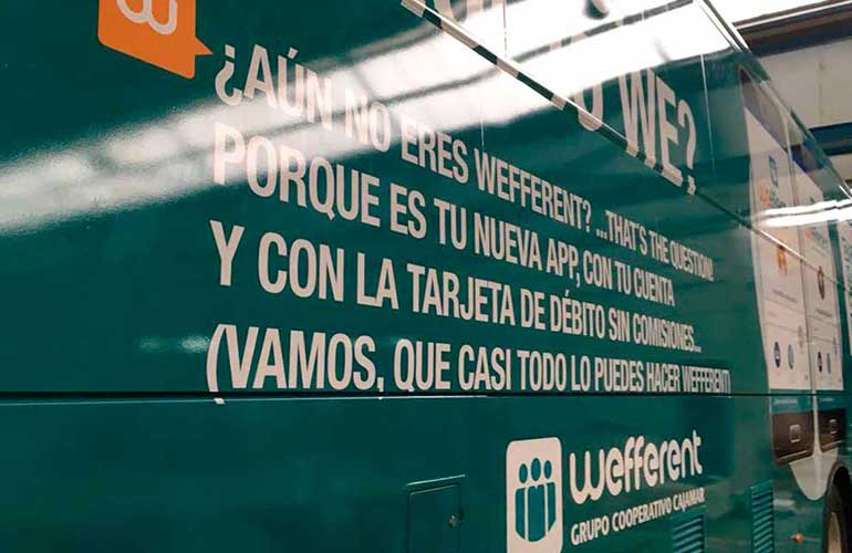 Rotulacion Integral De Autobus Con Vinilo Impreso Para Wefferent