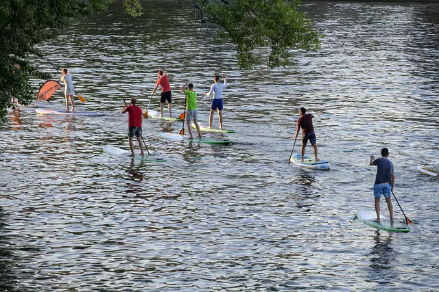 Foto actividad en grupo Paddle Board en Walltoprint