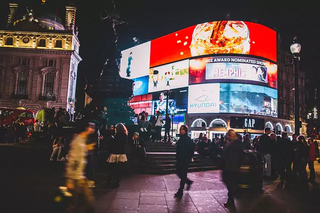 Foto Vallas Publicitarias Luminosas Piccadilly Circus